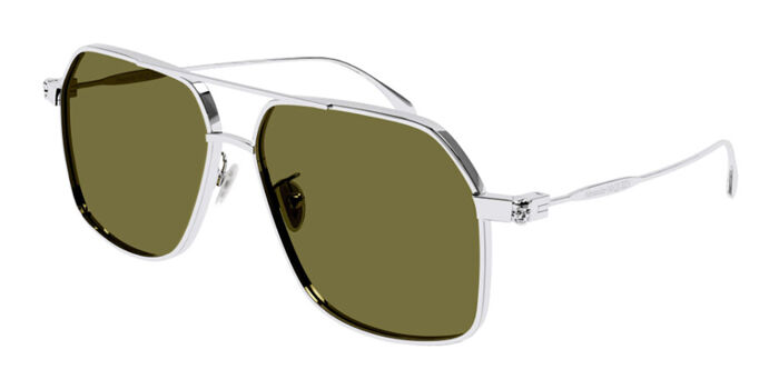 Alexander McQueen AM0372S 002 Pilot Gold Sunglasses  display picture 1