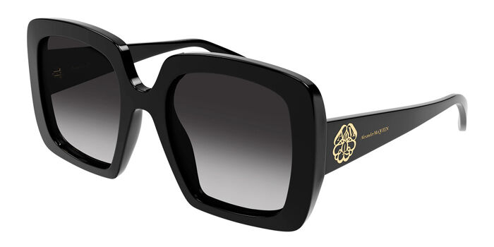 Alexander McQueen AM0331SK Asian Fit 001 Square Black  display picture 1
