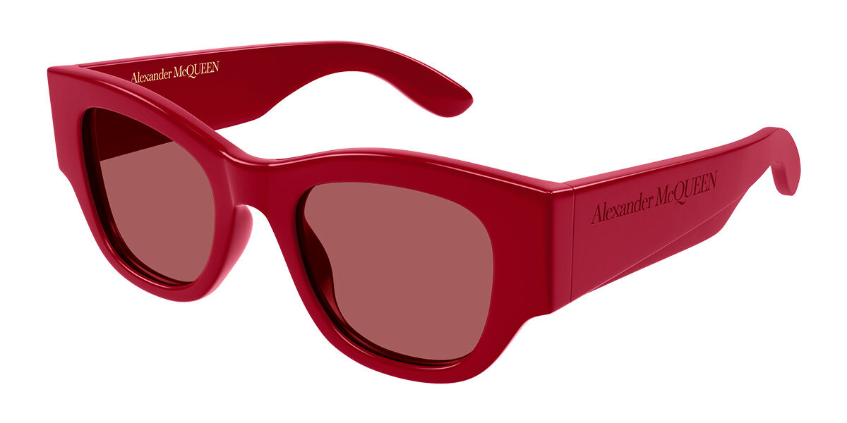 Alexander McQueen AM0420S 004 Anteojos De Sol Para Mujer Rojas