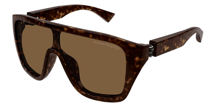 Alexander McQueen AM0430S 003 Single Lens Blue Sunglasses  display picture 2