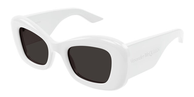 Alexander McQueen AM0434S 005 Cat Eye White Sunglasses  display picture 2
