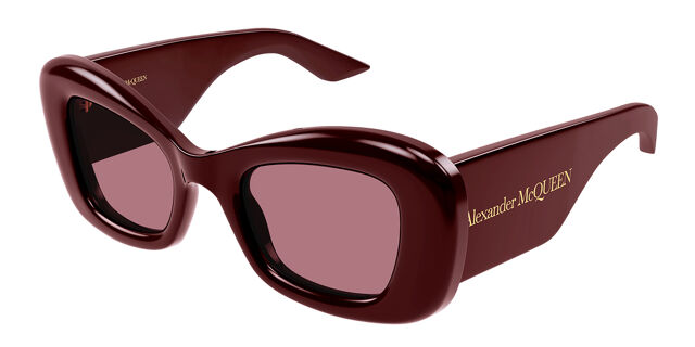 NEW AM0434S 006 ALEXANDER MCQUEEN BURGUNDY CAT EYE WOMEN SUNGLASSES Alexander McQueen | Accessories | New Alexander Mcqueen  main image 2