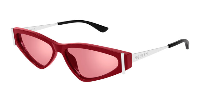 Alexander McQueen AM0493S 003 Cat Eye Red Sunglasses  display picture 2