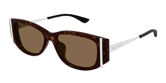 Alexander McQueen AM0494SA Asian Fit 002 Oval Tortoise  display picture 3