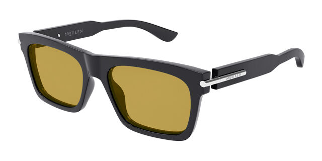 Alexander McQueen AM0495S 003 Rectangle Grey Sunglasses  display picture 1