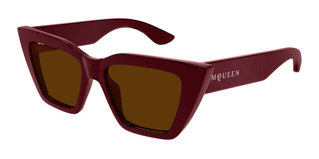 Alexander McQueen Burgundy Cat-Eye Sunglasses Women main image 2