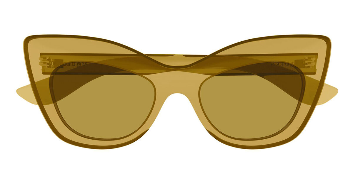 Photos - Sunglasses Alexander McQueen AM0516S 002 Women's  Yellow Size 52 