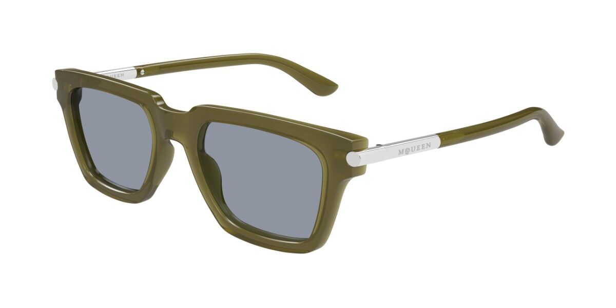 Alexander McQueen AM0519S 004 52 Lunettes De Soleil Homme Vertes