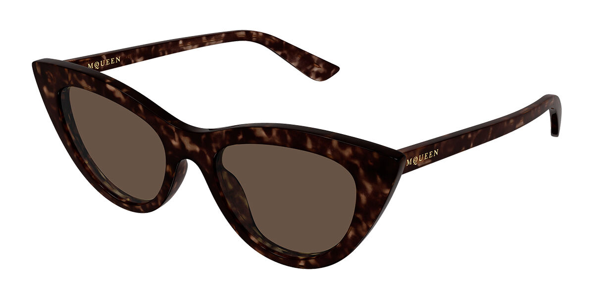 Alexander McQueen AM0577S 002 Women’s Sunglasses Tortoiseshell Size 53 - Free RX Lenses - Free RX Lenses
