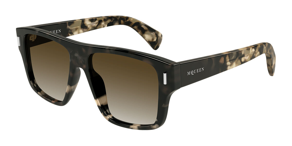Alexander McQueen AM0550S 002 Occhiali da Sole Tartarugatishell per Uomo