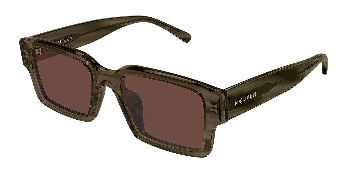 Alexander McQueen AM0579S Asian Fit 003 Men's Sunglasses Tortoiseshell Size 53 - Free RX Lenses - Free RX Lenses