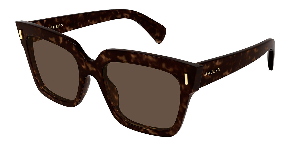 Alexander McQueen AM0583S 002 Women’s Sunglasses Tortoiseshell Size 56 - Free RX Lenses - Free RX Lenses