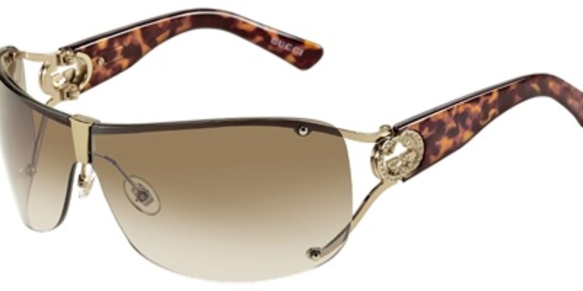 Gucci GG2807/S J5G/IS A Sunglasses Gold | VisionDirect Australia