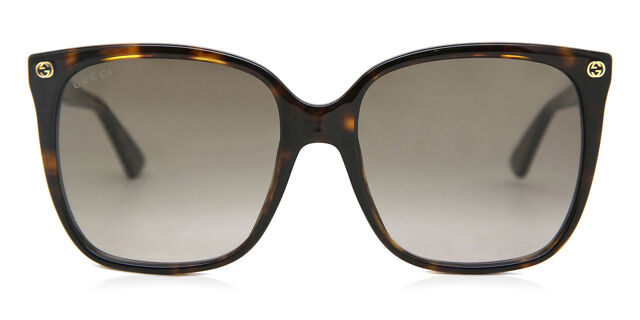 Gucci GG0022S 003 Tortoiseshell Eyeglasses | SmartBuyGlasses US display picture 1
