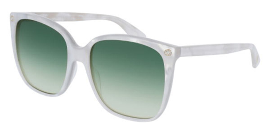 Gucci GG0022S 004 Sunglasses White | VisionDirect Australia