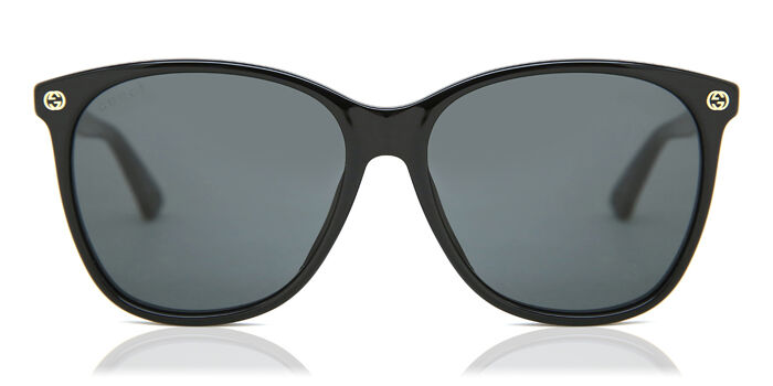 GUCCI GG0163S 003  Cateye Sunglass Gucci GG0163S 003 Cat Eye Black Sunglasses | SmartBuyGlasses US main image 4