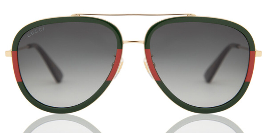 Gucci GG0062S 003 Sunglasses Red | SmartBuyGlasses New Zealand