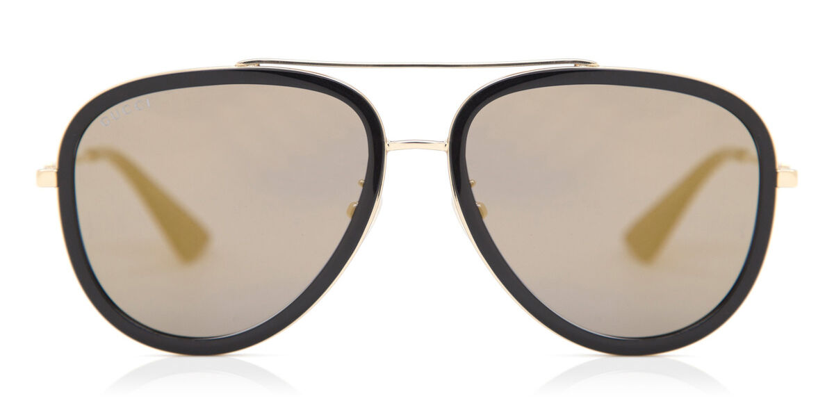 Gucci GG0062S 001 Sunglasses Black/Gold | SmartBuyGlasses New Zealand