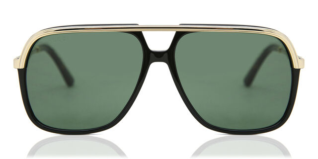 Gucci Black Sunglasses Aviator Pilot Green Lenses Like New! Gucci GG1077S 002 Sunglasses Women main image 2