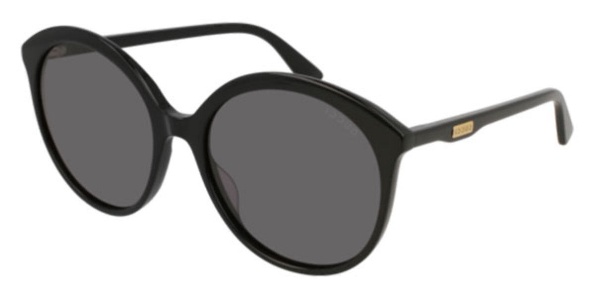 Gucci GG0257S 001 Sunglasses Black | VisionDirect Australia