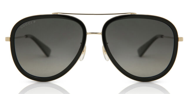 Gucci GG0062S 011 Pilot Black Sunglasses | SmartBuyGlasses US display picture 2