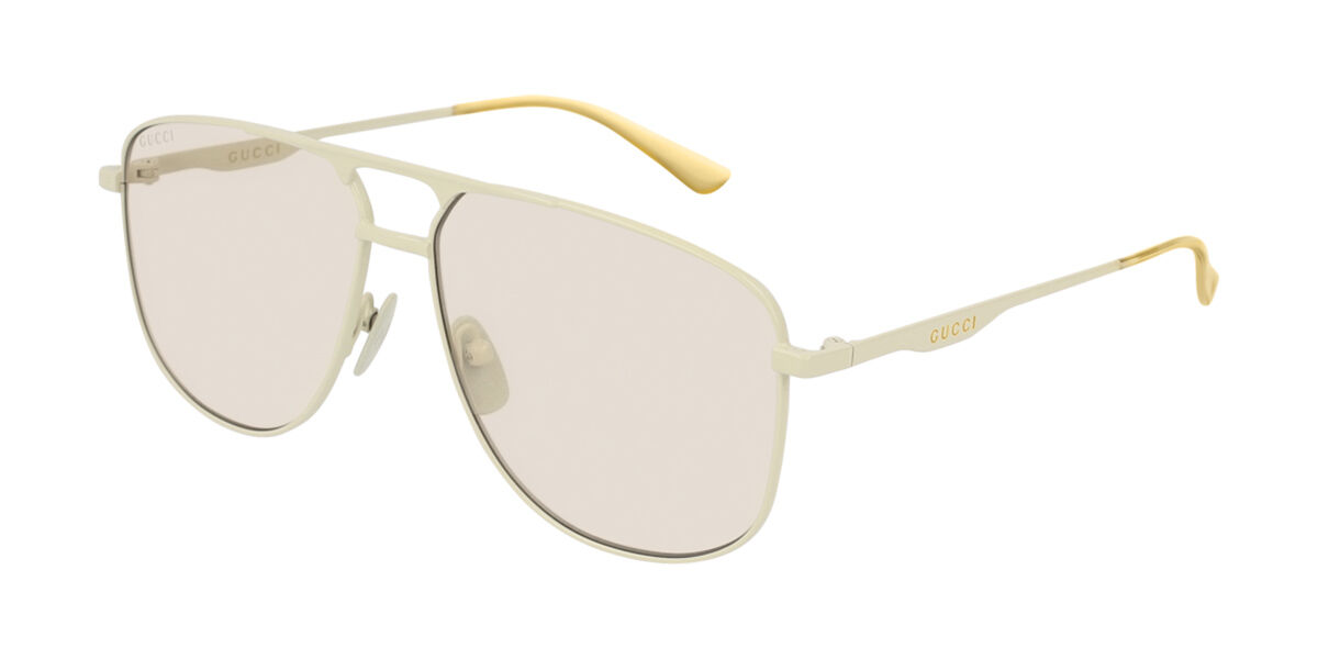 piramide realiteit Uitvoeren Gucci GG0336S 006 Sunglasses in White | SmartBuyGlasses USA