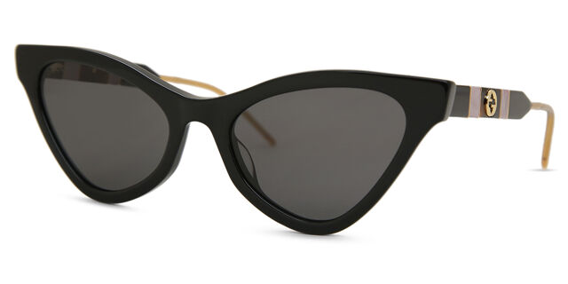 Gucci GG0597S 001 Cat Eye Black Sunglasses | SmartBuyGlasses US display picture 3