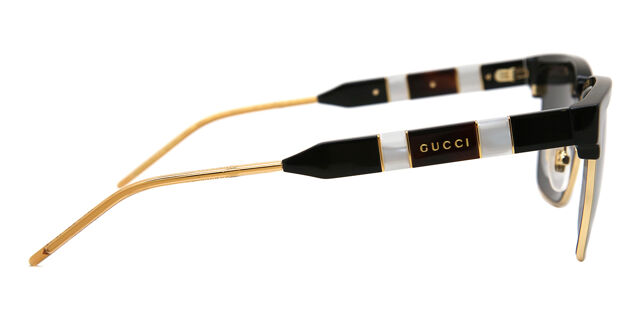 Gucci GG0603S Sunglasses Gucci GG0603S M (56 - 16) with Grey lenses and Black frame  main image 3