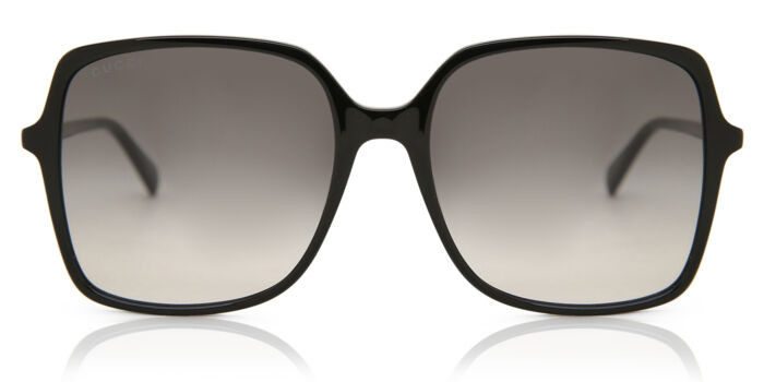 Gucci GG0884SA Asian Fit 001 Square Black Sunglasses 