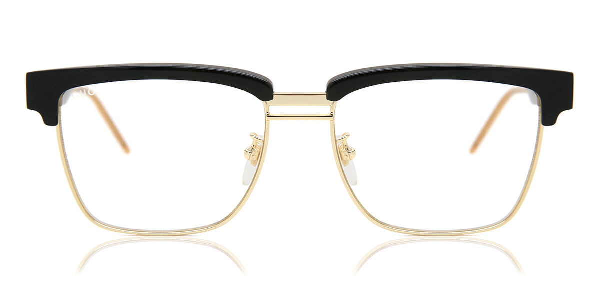 Photos - Glasses & Contact Lenses GUCCI GG0603S 002 Men's Eyeglasses Black Size 56  - Blue (Frame Only)