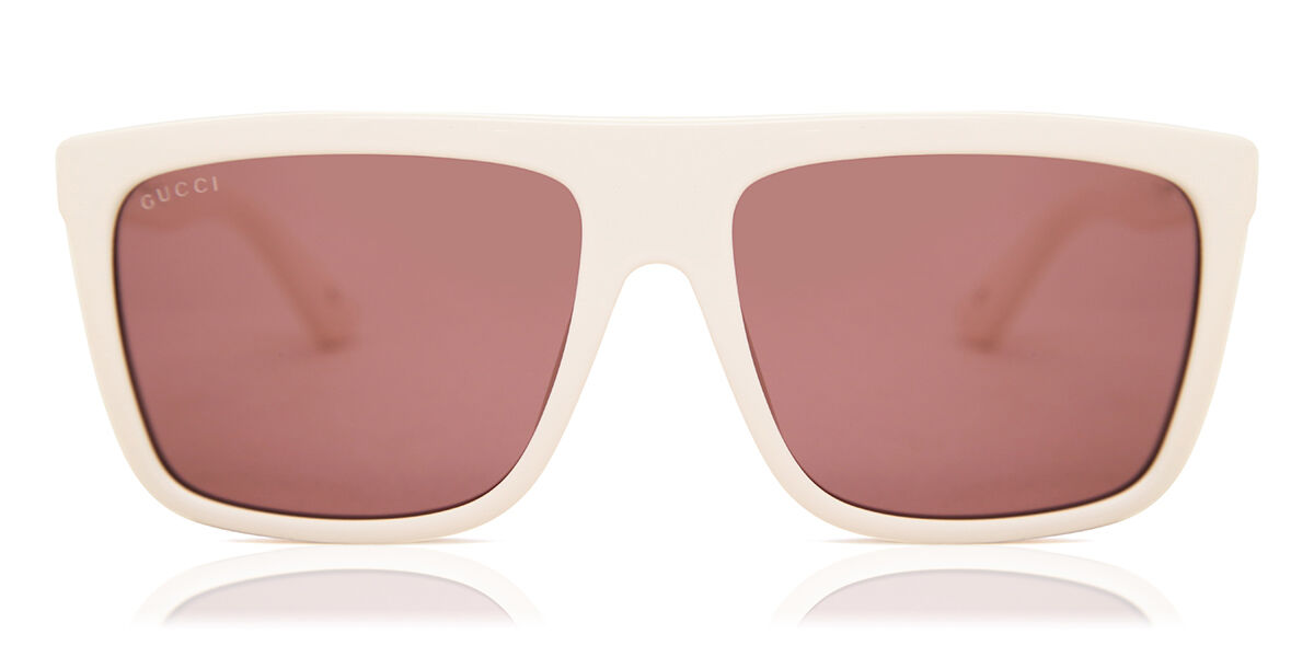 Gucci GG0748S 004 Sunglasses White | VisionDirect Australia