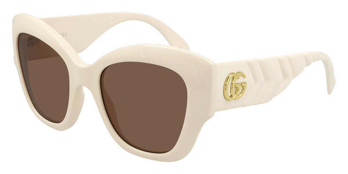 Gucci GG0808S 002 Sunglasses Ivory White | VisionDirect Australia