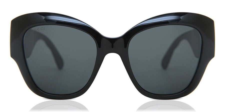 Rond en rond bossen wanhoop Gucci GG0808S 001 Shiny Black Zonnebril Kopen | SmartBuyGlasses NL