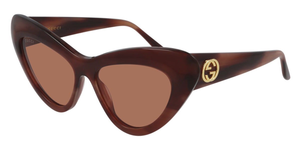 Gucci GG0895S 004 Sunglasses Havana | VisionDirect Australia