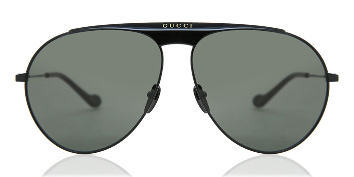 New- ? Authentic Gucci GG0672S Women\'s Aviator Sunglasses, Black/Grey NEW ORIGINAL GUCCI GG0672S UNISEX AVIATOR SUNGLASSES, BLACK  main image 3