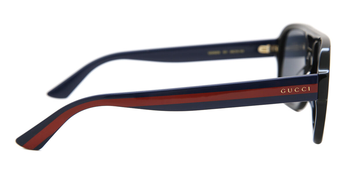 サングラス Gucci Sunglasses GG0925S 001 Black Horn Frame GUCCI GG0925S 001 Black Rectangle Men's 58 mm Sunglasses