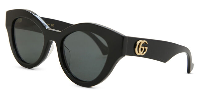 Gucci GG0957S 002 Oval Black Sunglasses | SmartBuyGlasses US display picture 2