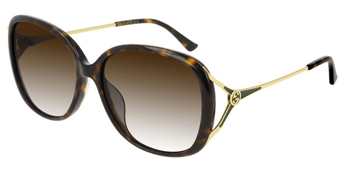 Gucci GG0083S 003 Sunglasses Tortoiseshell | VisionDirect Australia