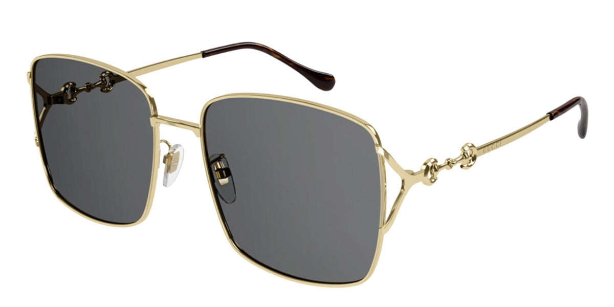 サングラス Gucci Sunglasses GG1018SK 001 Asian Fit l GG1018SK Asian Fit sunglasses Shiny Gold | SmartBuyGlasses US
