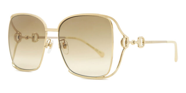 Gucci GG1020S Gold Sunglasses - 100% Authentic & BNWT Gucci GG1020S 002 Square Shiny Gold Sunglasses  main image 2
