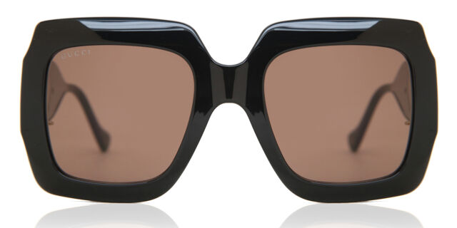Gucci GG1022S 005 Square Shiny Black Sunglasses  display picture 1