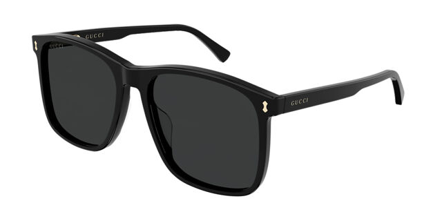 Gucci Black 53MM Oversized Sunglasses square GG1041S with GG emblem on the sides Gucci® GG1041S Square Sunglasses - EuroOptica main image 2
