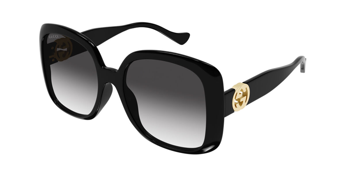 Gucci GG1029SA Asian Fit 007 Sunglasses Black | SmartBuyGlasses UK