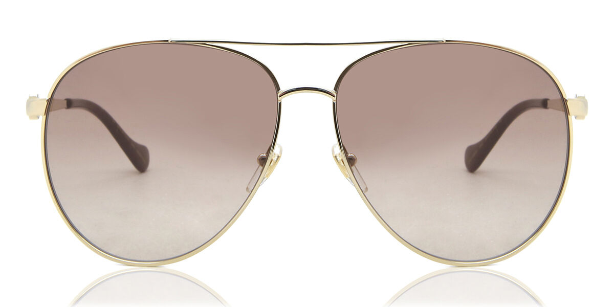 Photos - Sunglasses GUCCI GG1088S 002 Women’s  Gold Size 61 - Free RX Lenses 
