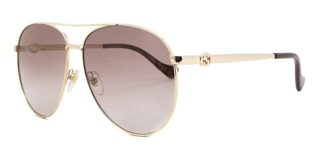 Gucci GG1088S 002 Aviator Sunglasses - Gold Gucci - GG1088S (002) – Good See Co main image 2