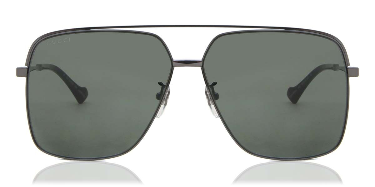 Photos - Sunglasses GUCCI GG1099SA Asian Fit 001 Men's  Grey Size 61 - Free RX 