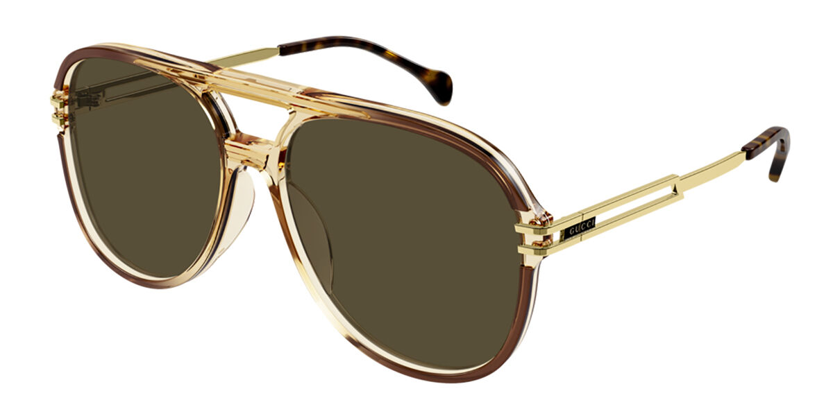 Gucci GG1104S 002 Sunglasses Brown | VisionDirect Australia