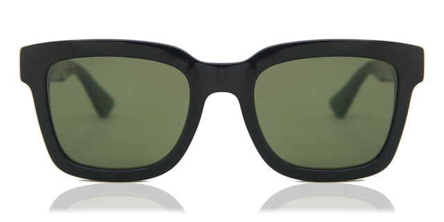 Gucci GG0001SN 002 Square Shiny Black Sunglasses  display picture 3
