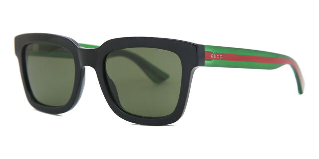 Unisex GUCCI GG0001SN 002 Square Sunglasses with Dark Lenses Amazon.com: Gucci GG0001SN Web Stripe & Lettering Logo  main image 2