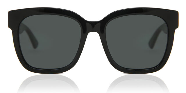 Gucci GG0034SN 001 Square Shiny Black Sunglasses  display picture 1